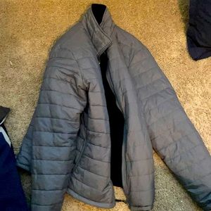 Grey puffy jacket